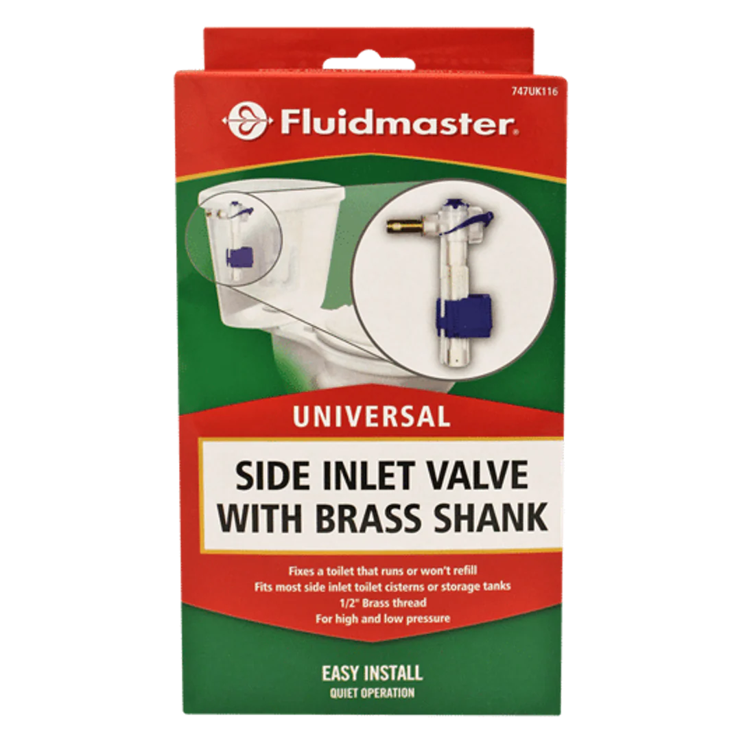 Fluidmaster Side Entry Valve 12mm Brass Thread