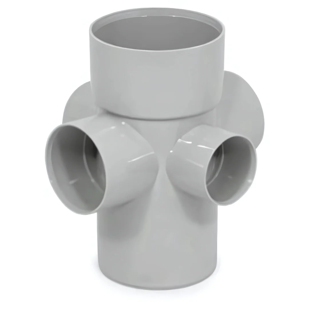 DWV Four Way Riser