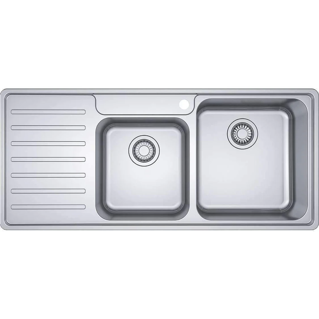 Franke Bell Inset Sink Double Bowl With Drainer 1080mm Bcx621Lhd - Image 2