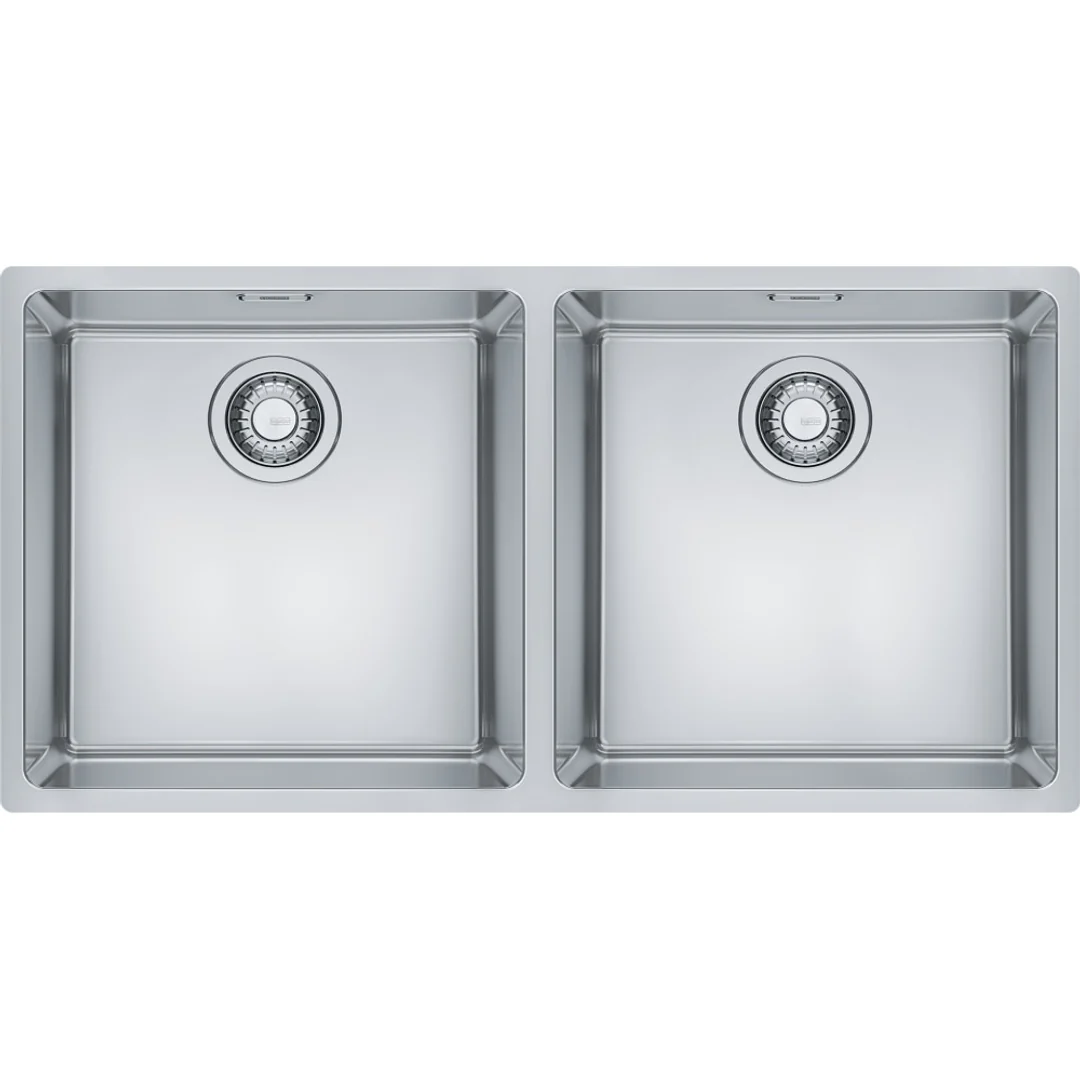 Franke Maris Double Bowl 3 Way Install Stainless Steel Sink Mrx220-40/40 - Image 2