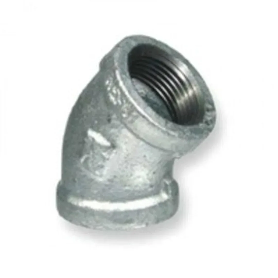 100MM ELBOW 45DEG FF GALV