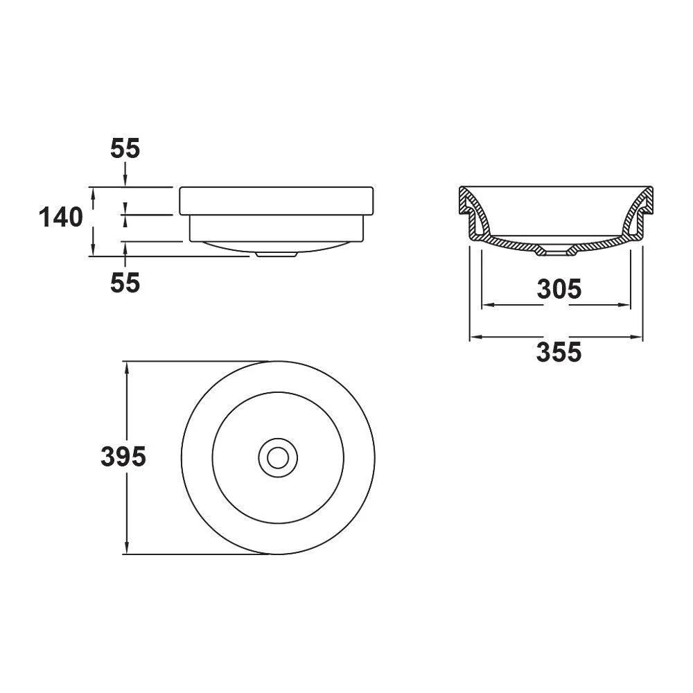 Gala Circle Inset/Above Counter Basin 04330 - Image 6