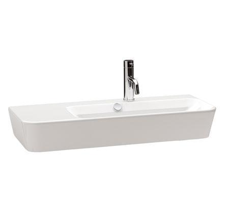 Gala Emma Square Asymmetric Rh Wall/Overmount Basin 1 Tap Hole - Image 3