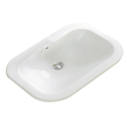 Gala Nexus Inset Basin with Pop Up Waste & Overflow White