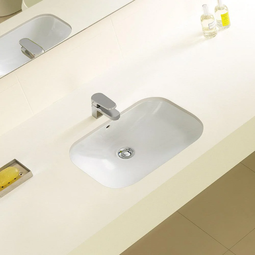 Gala Nexus Inset Basin with Pop Up Waste & Overflow White - Image 3