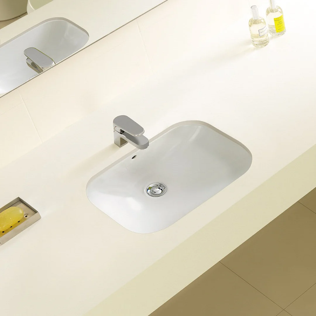 Gala Nexus Inset Basin with Pop Up Waste & Overflow White - Image 4