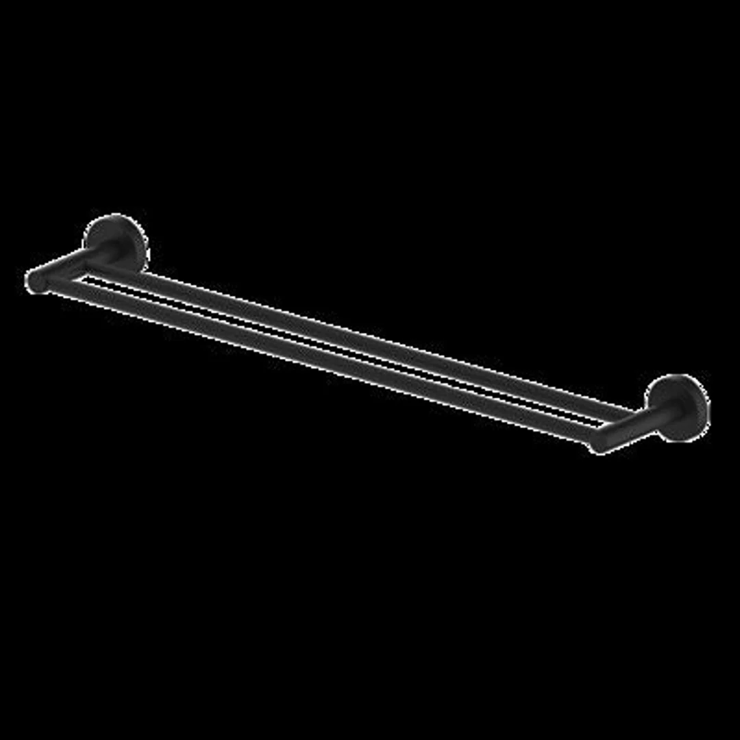 Gareth Ashton Double Towel Rail 760mm Black Pdtr-B - Image 2