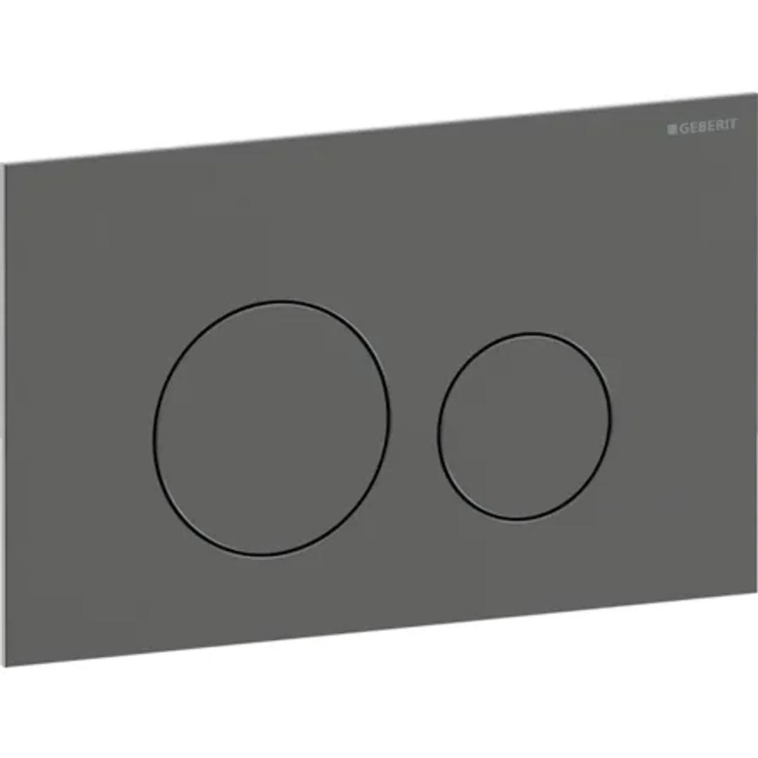 Geberit Sigma40 D/F Button & Access Plate Round Black Chrome Stainless Steel Brushed 115.628.Qd.1 - Image 4