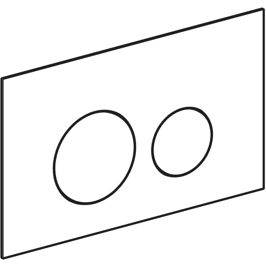 Geberit Sigma40 D/F Button & Access Plate Round Black Glass 115.628.Sj.1 - Image 5