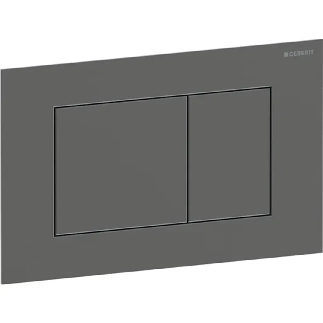 Geberit Sigma40 D/F Button & Access Plate Square Black Chrome Stainless Steel Brushed 115.629.Qd.1 - Image 3
