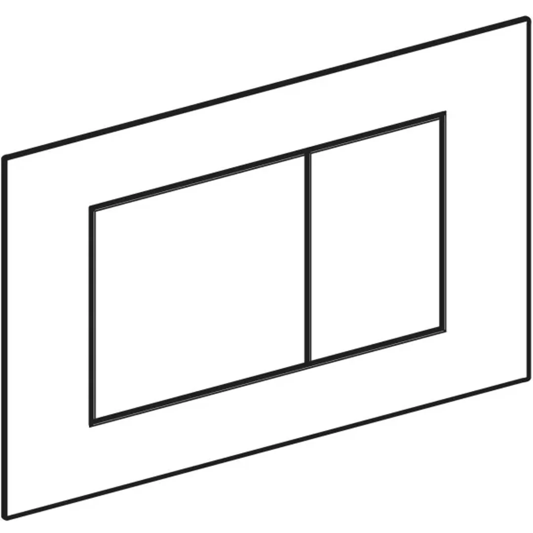 Geberit Sigma40 D/F Button & Access Plate Square Black Chrome Stainless Steel Brushed 115.629.Qd.1 - Image 4