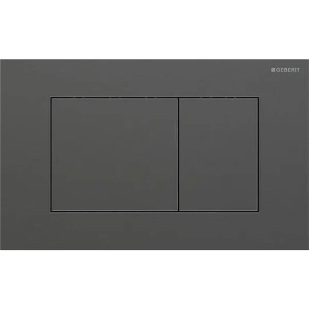 Geberit Sigma40 D/F Button & Access Plate Square Black Matt Painted Stainless Steel 115.629.14.1
