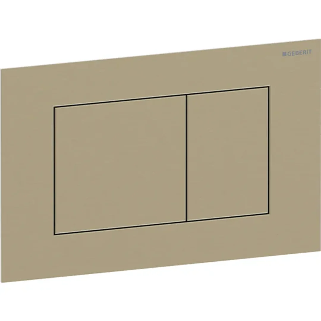 Geberit Sigma40 D/F Button & Access Plate Square Brass Stainless Steel Brushed 115.629.Qf.1 - Image 3
