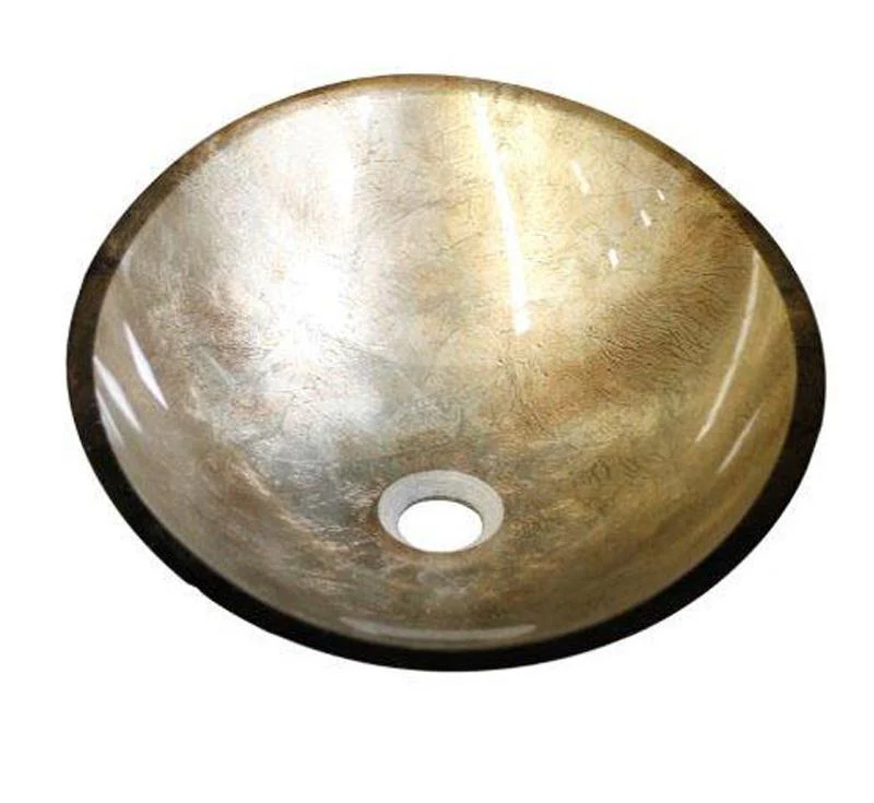 Gold Oval Glass Basin - Image 3
