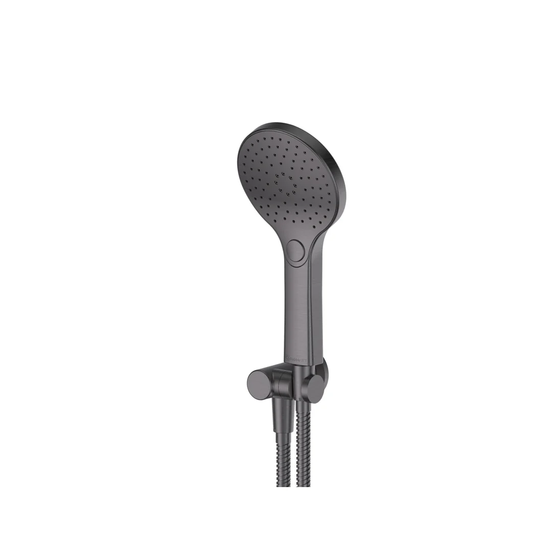 Greens Ashmore Bubblejet Handshower On Wob Pvd Gun Metal