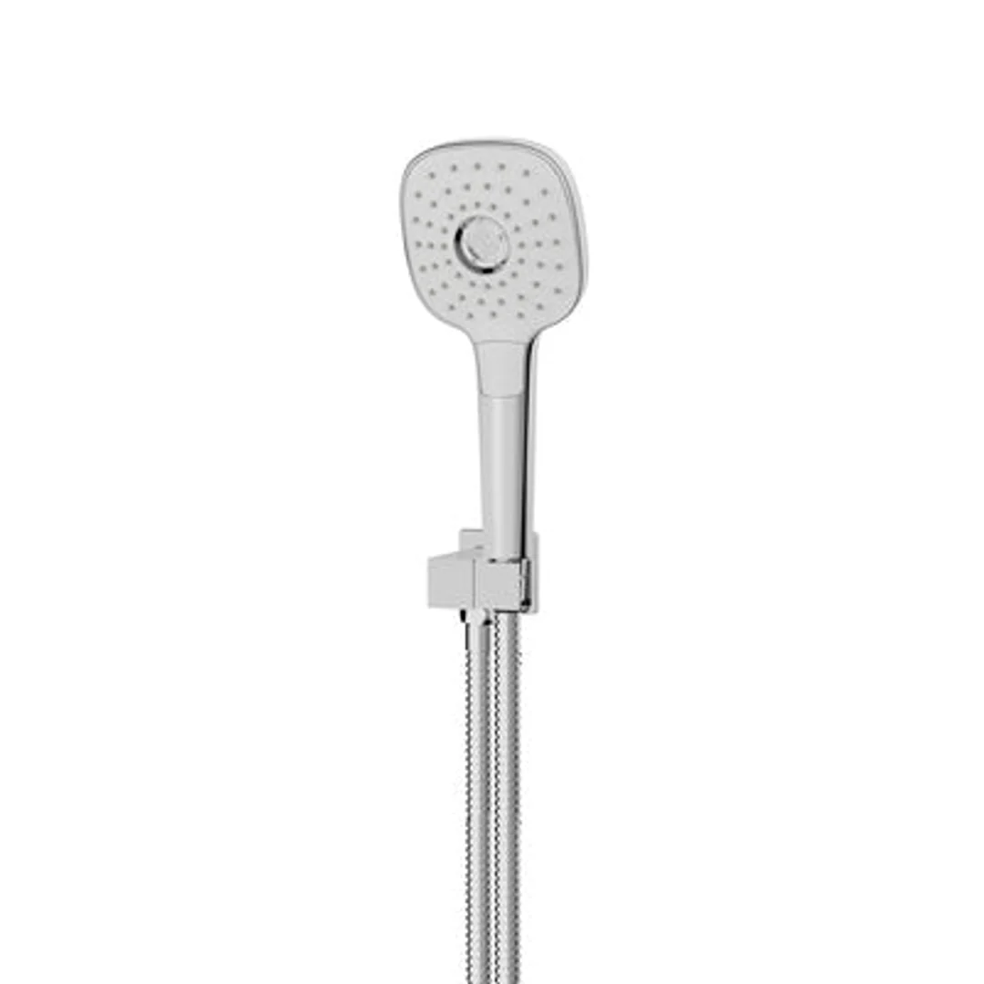 Greens Corban Handshower With Wall Outlet Bracket & Hose Chrome 9019300