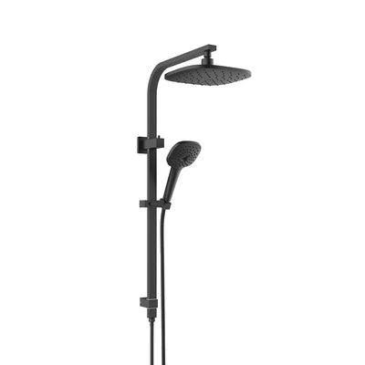 Greens Corban Twin Rail Shower Matte Black - Image 3