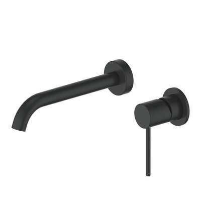 Greens Gisele Wall Basin Mixer Matte Black - Image 3