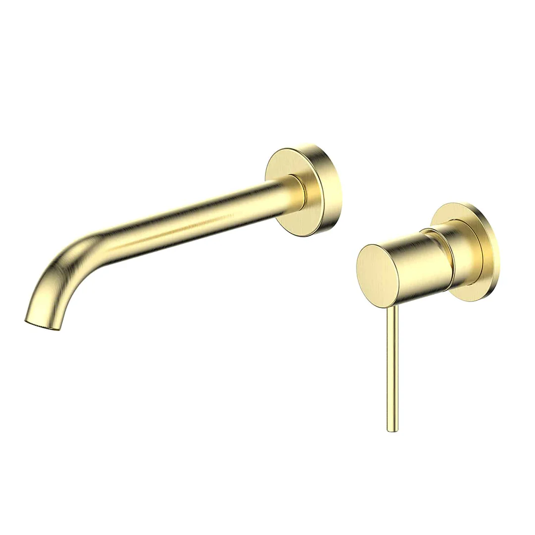 Greens Gisele Wall Basin Mixer PVD Brushed Brass - Image 2