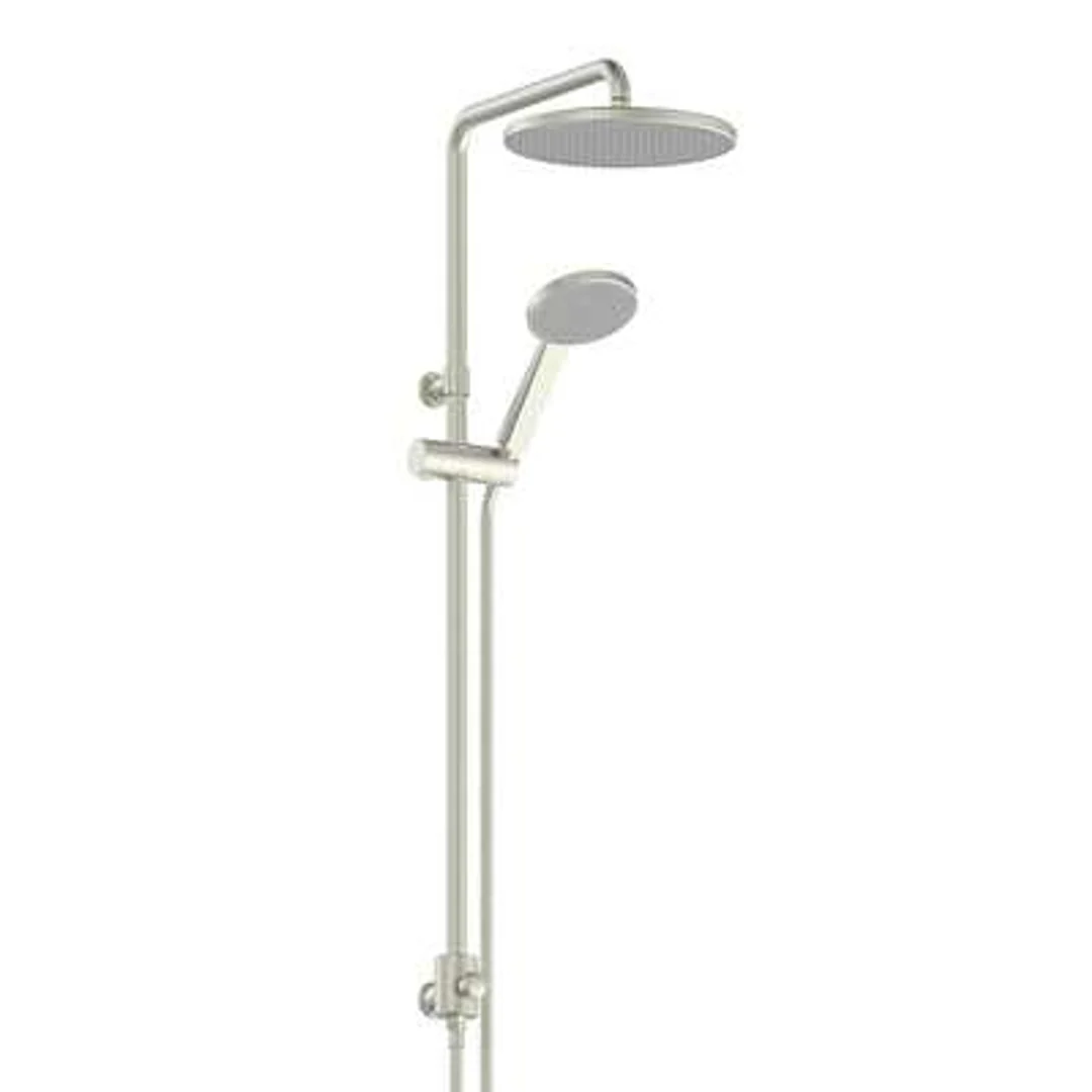 Greens Glide Rainboost Twin Rail Shower Brushed Nickel 1829011 - Image 2