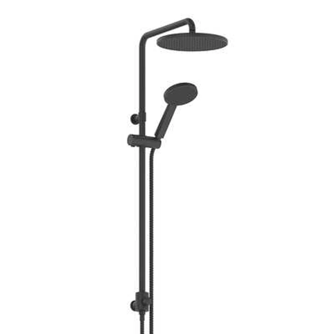 Greens Glide Rainboost Twin Rail Shower Matte Black 1829071 - Image 2