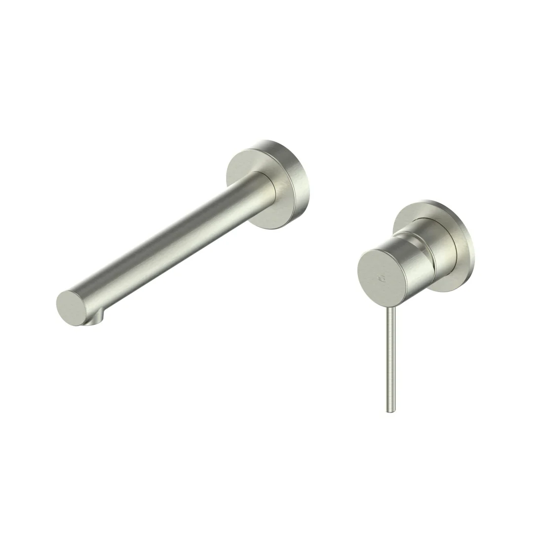 Greens Maci Wall Basin Mixer Brushed Nickel