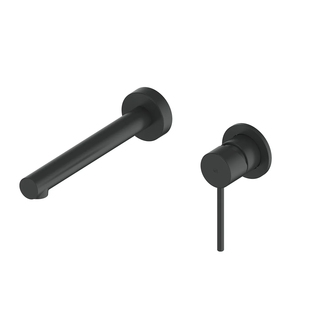 Greens Maci Wall Basin Mixer Matte Black