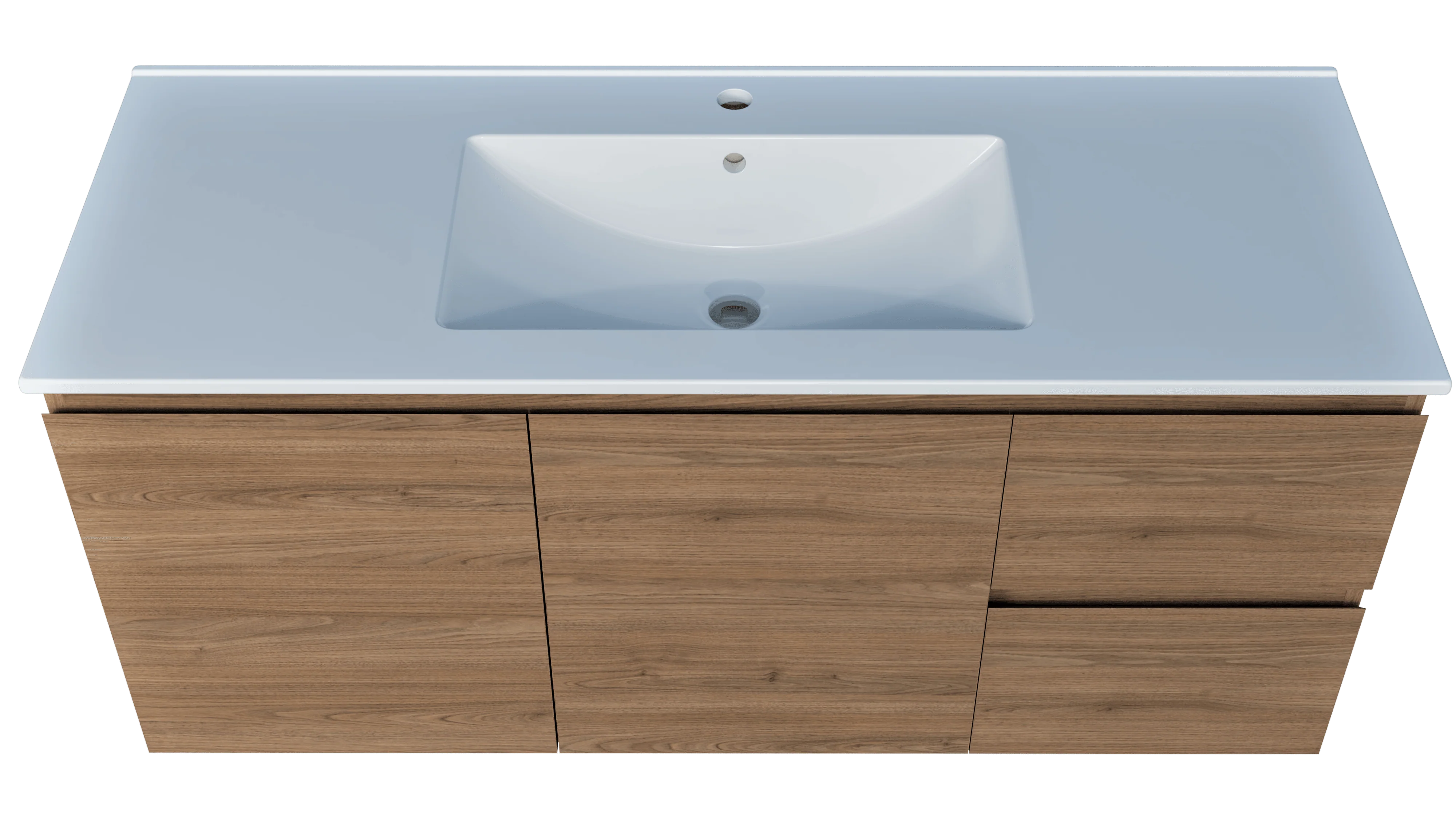 Harmony Vanity 1200mm, Centre Bowl Alpha Top, Wall Hung - Image 3