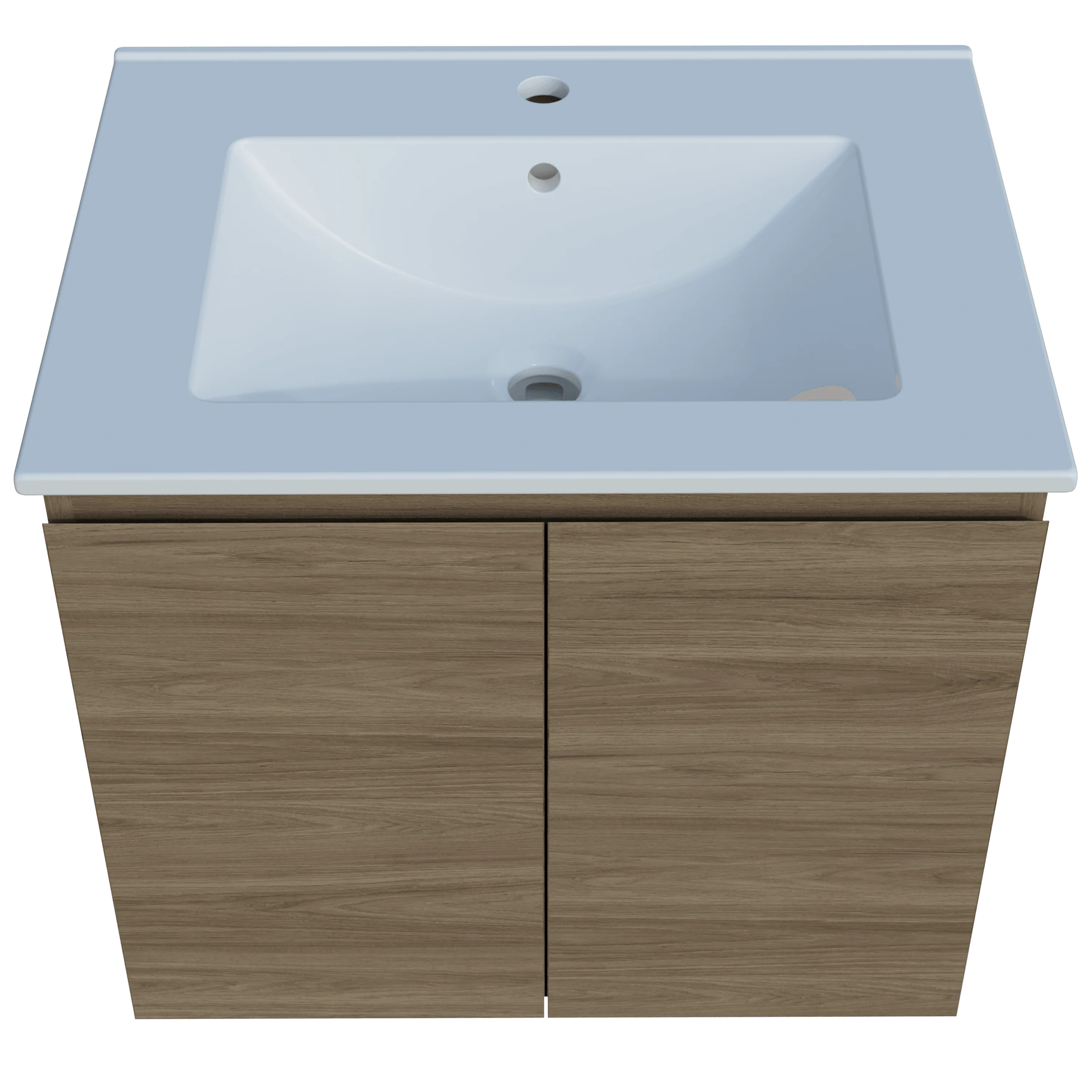 Harmony Vanity 600mm, Centre Bowl Alpha Top, Wall Hung