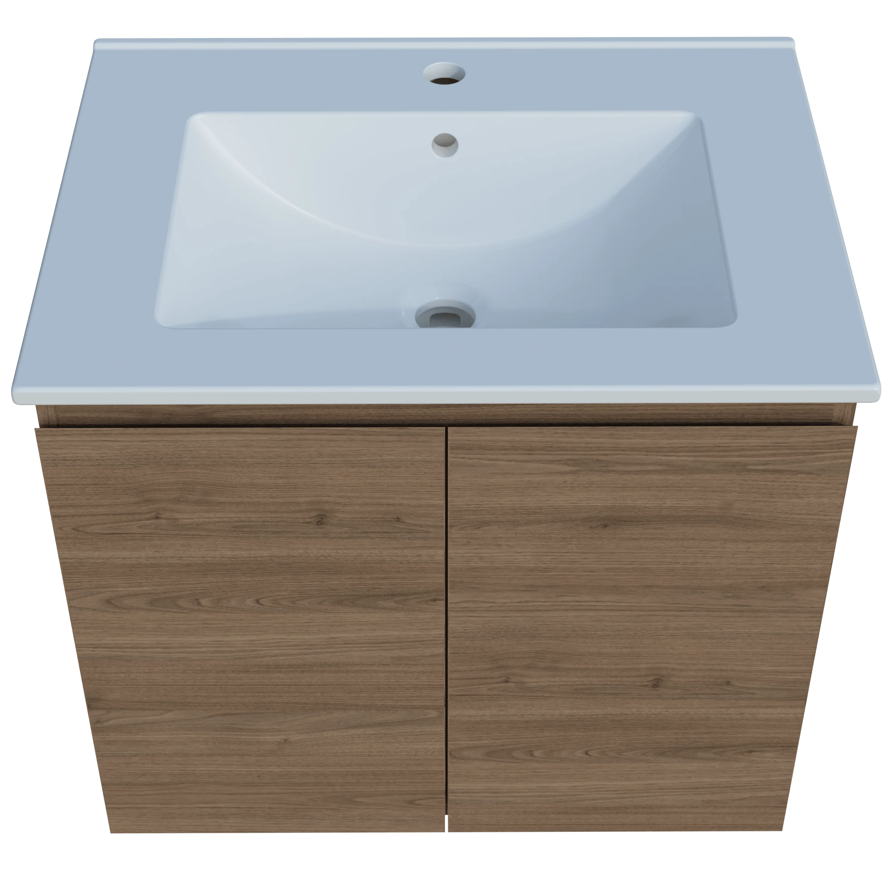 Harmony Vanity 600mm, Centre Bowl Alpha Top, Wall Hung - Image 3