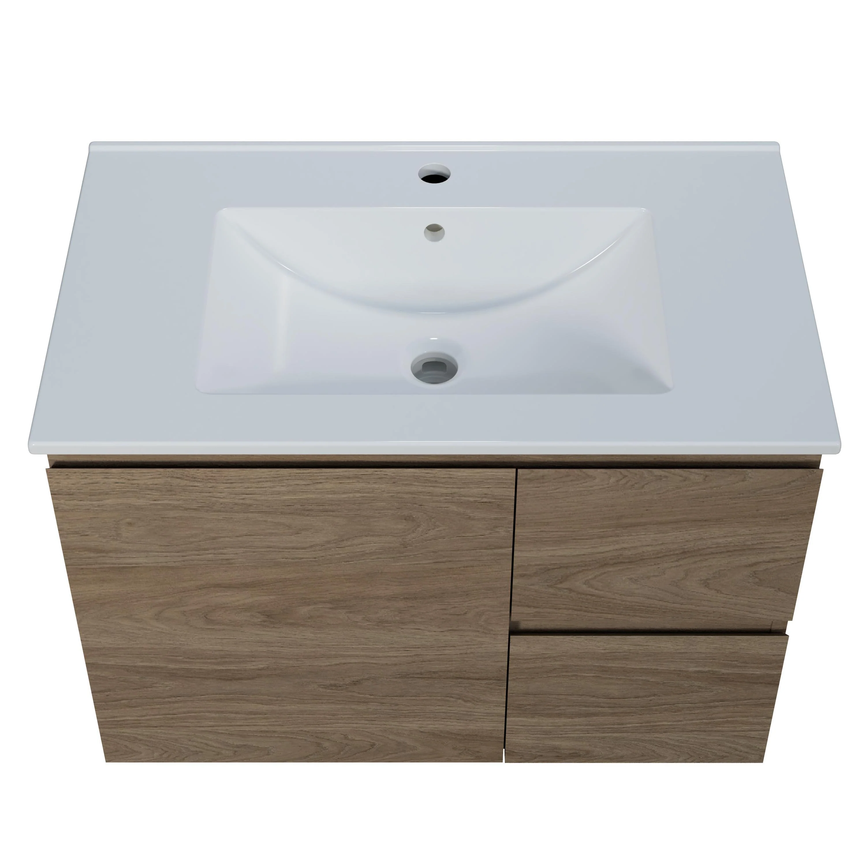 Harmony Vanity 750mm, Centre Bowl Alpha Top, Wall Hung - Image 5