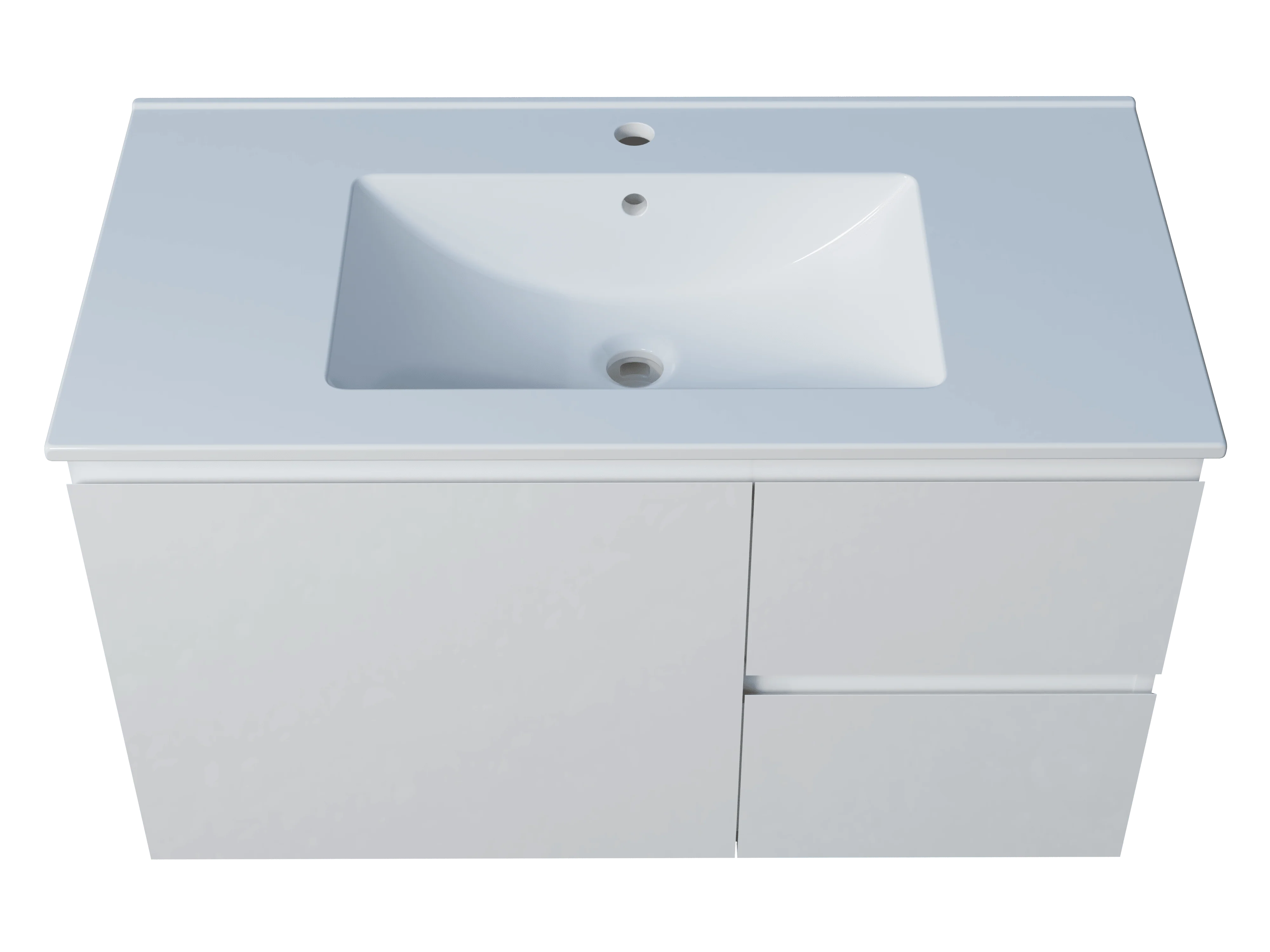 Harmony Vanity 900mm, Centre Bowl Alpha Top, Wall Hung - Image 4