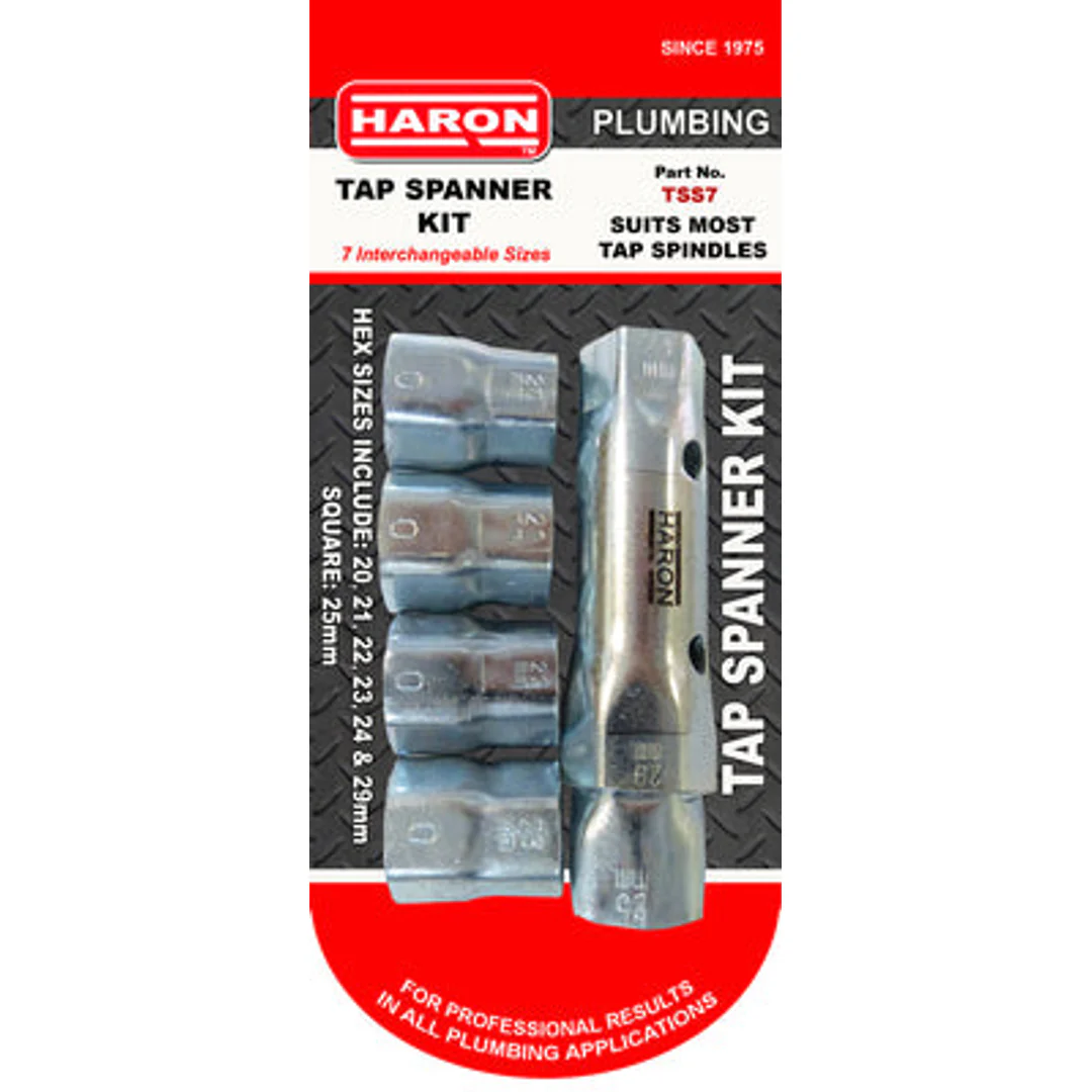 Haron 7 Piece Interchangeable Tap Spanner Kit Tss7