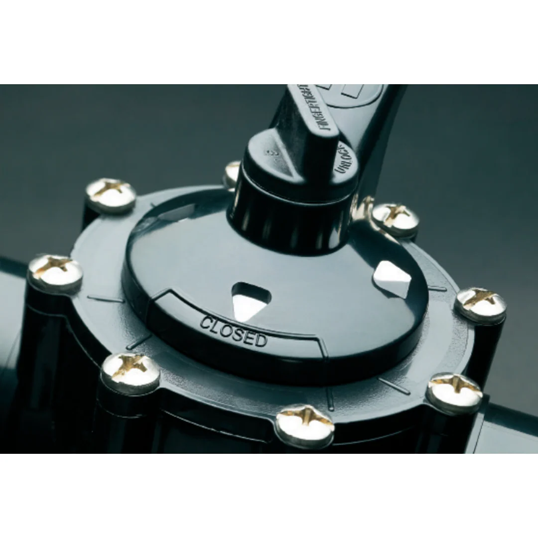 Hayward Deluxe 3 Way Ball Valve Black - Image 2