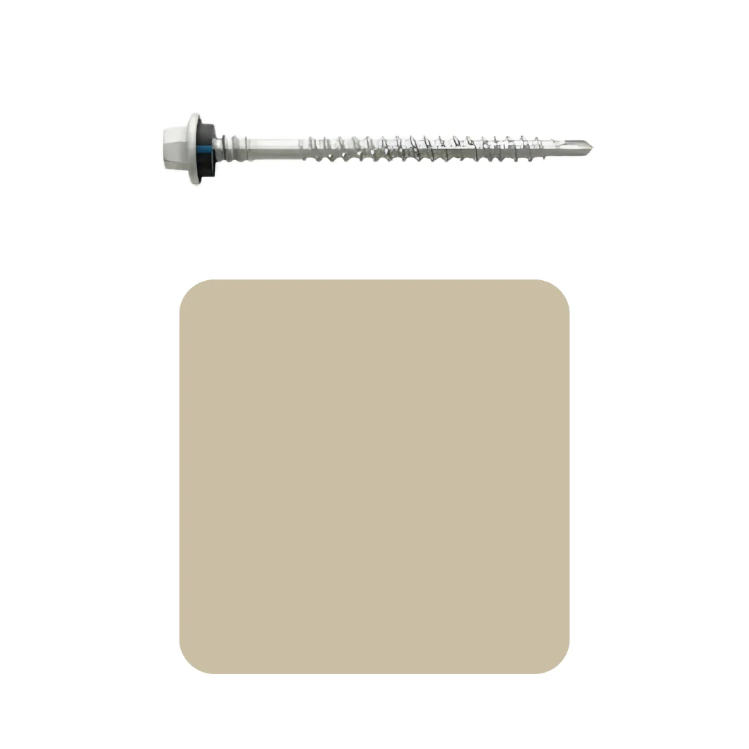 Roofing Screw Timber/Metal M6# 50mm Colorbond (100 Pack) - Image 13