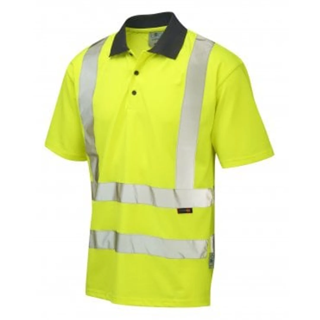 Hi-Vis Microfibre Polo Yellow Large