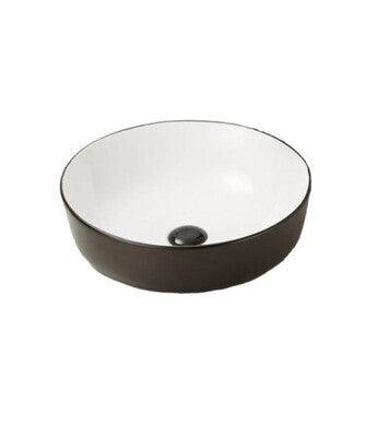 Innova Fine Black & White Round Vessel Basin B-1090Bw - Image 3