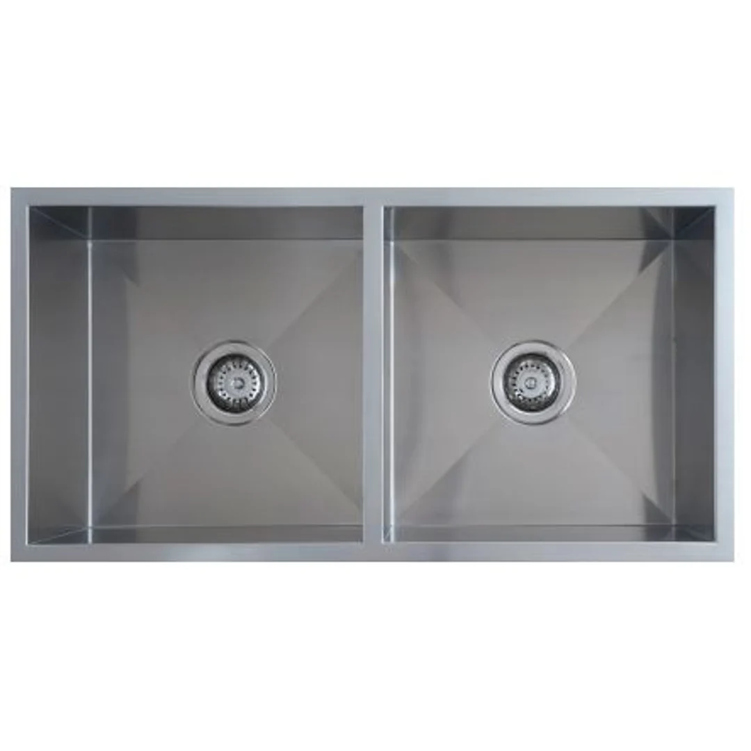 Interchange Uptown 250 Double Square Sink Square Corner - 875 X 450 X 250 - Image 2