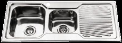 Interchange Uptown 1 & 3/4 Bowl Sink 1 Tap Hole - 1080 X 480 X 170
