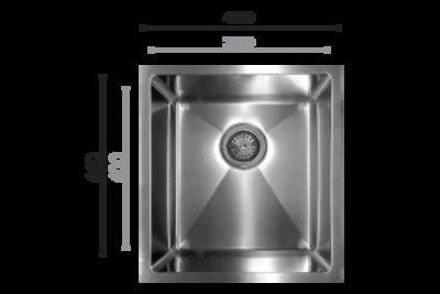 Interchange Uptown QBR360 Single Bowl Sink 700 X 500 X 200