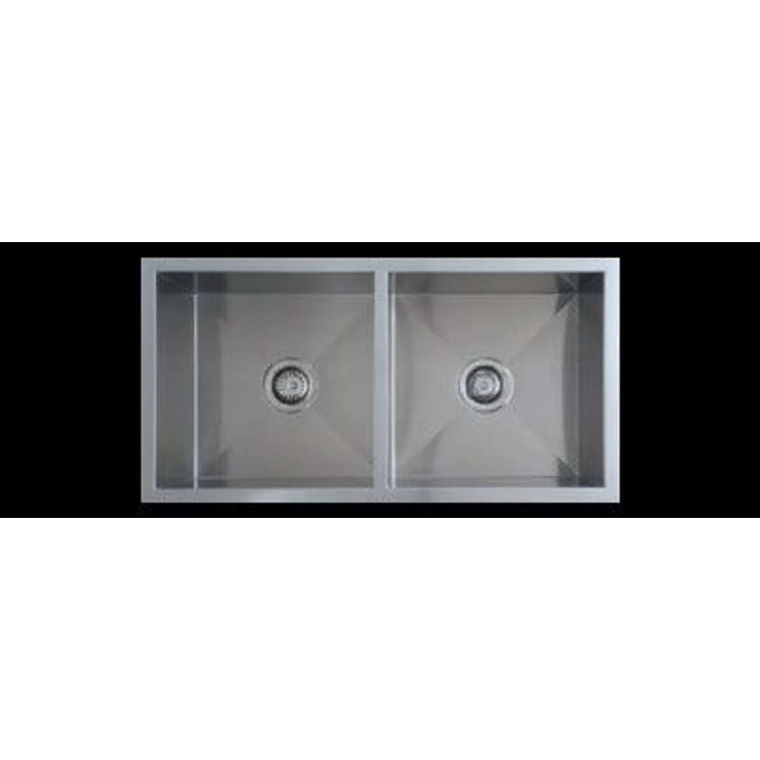 Interchange Uptown Double Bowl Sink 875 X 450 X 200 - Radius Corner - Image 2