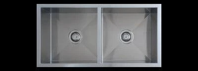 Interchange Uptown Double Bowl Sink 875 X 450 X 200 - Square Corner - Image 3