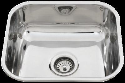 Interchange Uptown Tm435 Pressed Topmount S/Steel Sink 435 X 385 X 180 Slim Edge