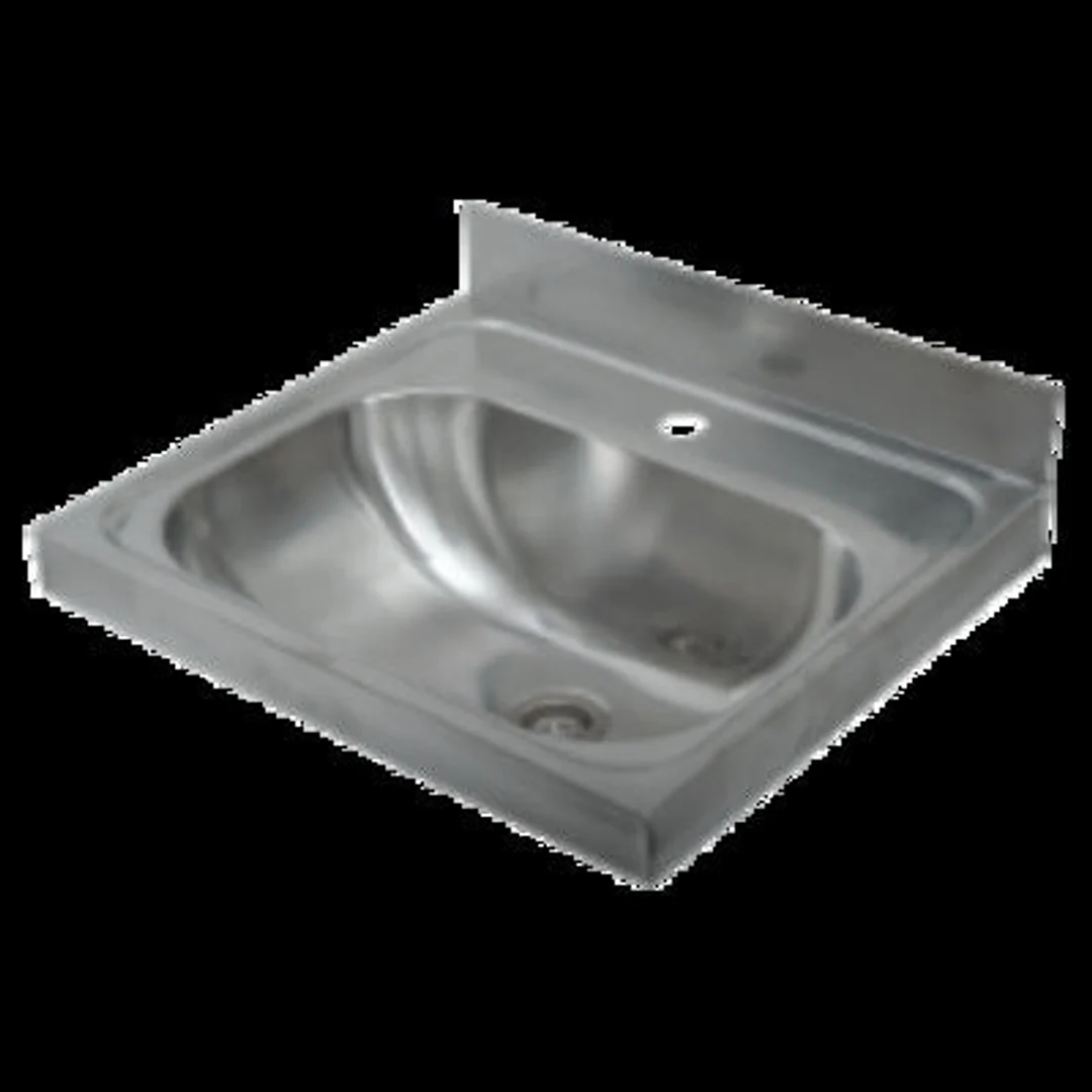 Interchange Uptown Wall Mounted Wash Basin 1 Tap Hole S/Steel 500 X 420 X 170 Sswb - Image 2