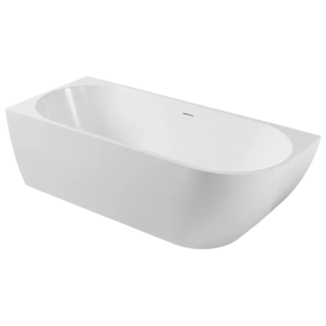 Johnson Suisse Venezia Corner Left Acrylic Bath 1500 X 700 X 590 Of P&W Matte White