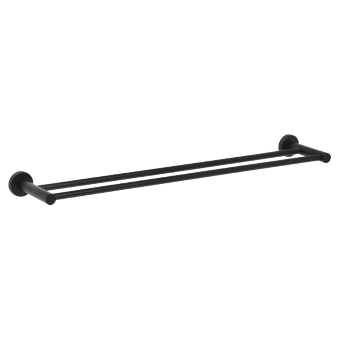 Johnson Suisse Venezia Double Towel Rail 600Mm Matte Black