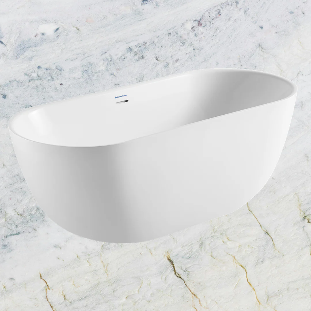 Johnson Suisse Venezia Freestanding Acrylic Bath 1680 X 750 X 590 C/W Pop Up Waste & Overflow - Image 4