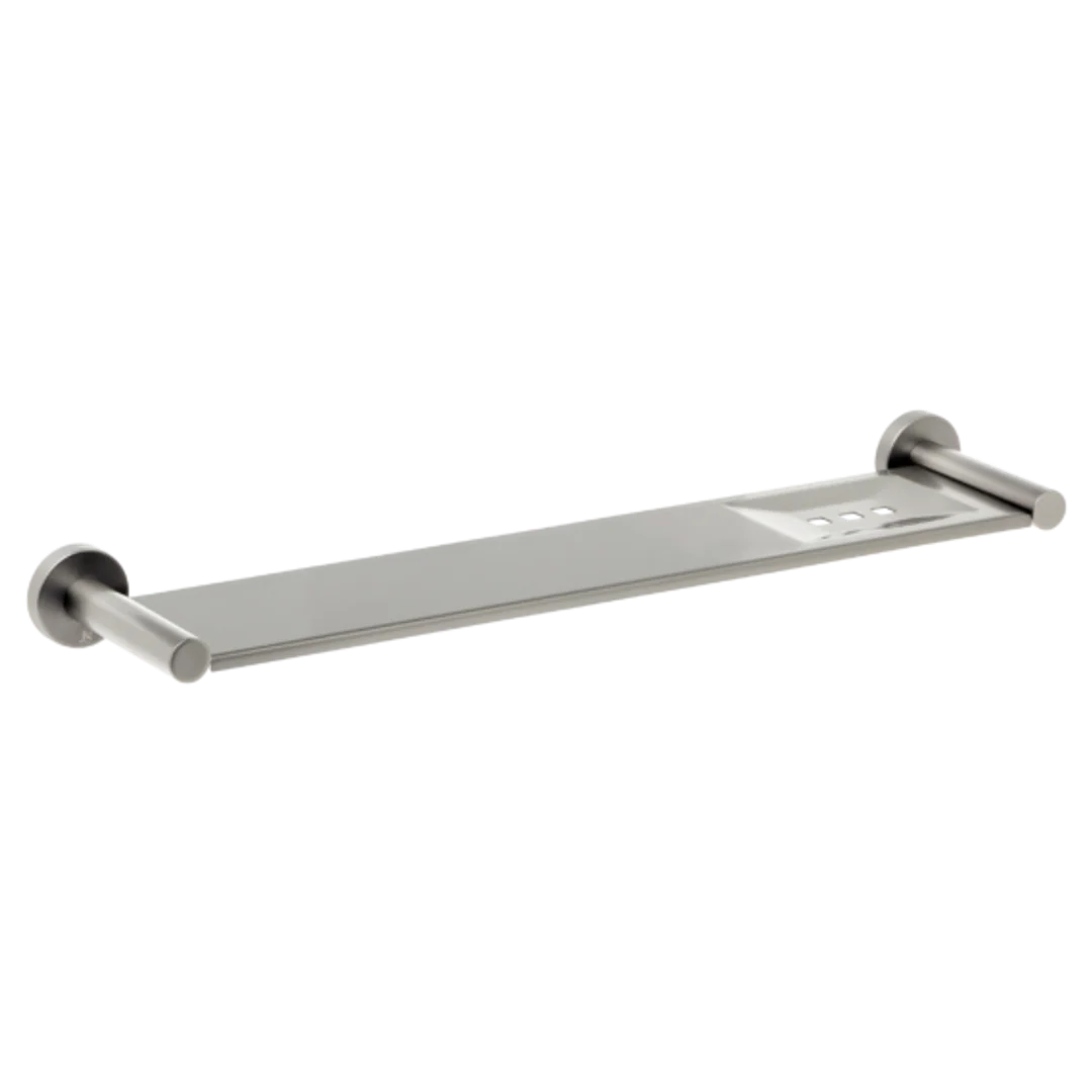 Johnson Suisse Venezia Metal Shelf 450Mm Pvd Brushed Nickel II