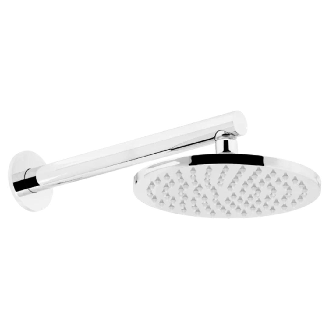 Johnson Suisse Venezia Overhead Shower With Wall Shower 300Mm Arm Chrome