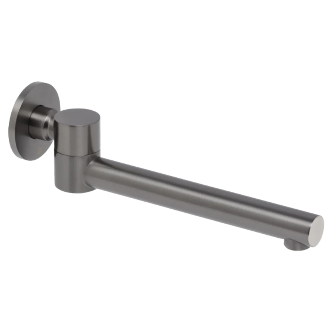 Johnson Suisse Venezia Swivel Bath Spout Gun Metal